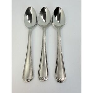 Lenox VINTAGE JEWEL FROSTED 3 Teaspoons Frosted 18/10 Stainless Steel Flatware